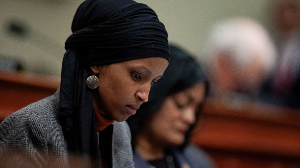 Ilhan-Omar-looking-down