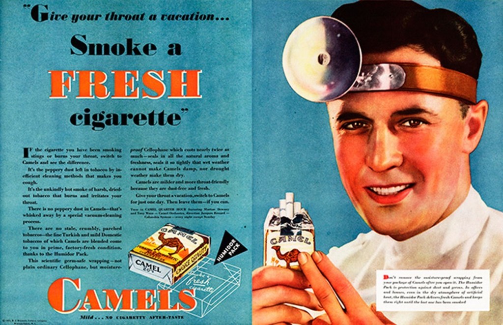 doctors being paid by cigarette companies