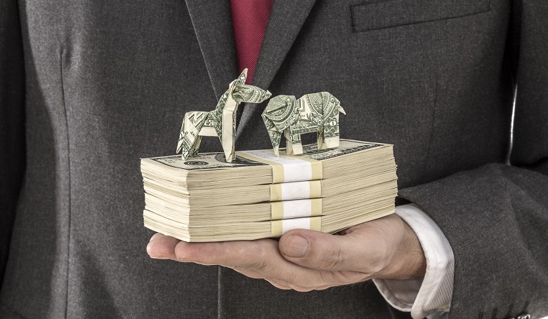 Democrat and republican political parties finances
